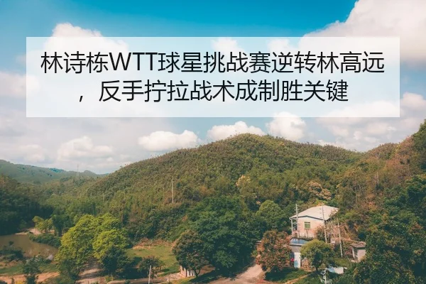 林诗栋WTT球星挑战赛逆转林高远，反手拧拉战术成制胜关键